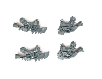 40k Ork Stormboyz Underarm Slugga and Choppa Bits x4