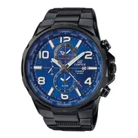 在飛比找PChome24h購物優惠-CASIO EDIFICE 環繞列國雙眼賽車錶-藍x黑