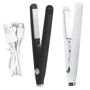 Mini Flat Iron for Short Hair 2 in 1 Hair Straightener and Curler Travel Size