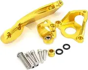 Motorcycle steering damper For SUZUKI GSXR600 GSXR750 2006-2017 Motorcycle Steering Damper Bracket Set Stabilizer Linear Dampers Mounting Support