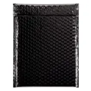 7" X 6 3/4" Black Glamour Bubble Mailers (72 Per/Case)