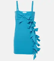 [Blumarine] Blumarine Bow-detail minidress AU 16 blue