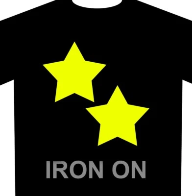 Stars Iron-On - 2 Pack of Heat Transfer Decals