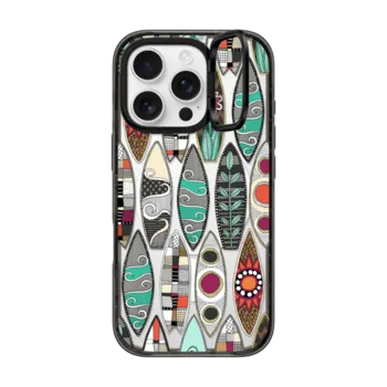 iPhone 16 Pro Impact Ring Stand Case MagSafe Compatible surfboards transparent