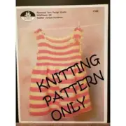 New Plymouth Yarn Design P388 Studio Toddler Jumper Sundress Knitting Pattern