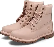 [Timberland] Women's Premium 6 Inch Lace Up Boot, Light Pink, US 8