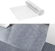 VEVOR Carpet Protector for Pets, 24" x 6' PVC Anti-Slip Cat Scratch Guard Mat, Easy to Cut Plastic Doorway Protector