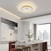 14 In LED Flush Mount Ceiling Light Flower-shaped Fixture with Remote Control