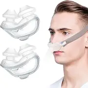 2 Pack Lightweight Seal Pillows for AirFit P10 Soft Silicone Cushions Leak-Free Design CPAP Supplies Flexible Fit Easy Use and Care Replacements - Small