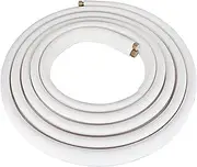 findmall 25FT Air Conditioning Copper Tubing Hose Extension 3/8" and 5/8" Twin Copper Hoses Insulated Copper hoses Fit for Mini Split Air Conditioner