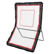 Lacrosse Rebounder for Backyard, 5x7 Ft Volleyball Bounce Back Net, Pitchback Throwback Baseball Softball Return Training Screen, Adjustable Angle Shooting Practice Training Wall with