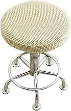 Easy-to-Install Slipcover for Round Stool Cushions Polyester Stool Cover Ensures Durability and Vibrant Colors Bar Stool, Type+12, 30-40cm