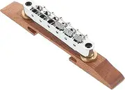 JOINPAYA Electric Guitar Bridge Universal Electric Guitar Bridge Saddle Musical Saddle Parts Part Block Light Brown Wood