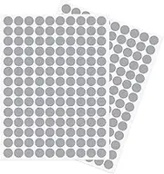 uxcell 2 Sheet/280Pcs Screw Hole Cover Stickers, 12mm Dia PVC Self Adhesive Covers Caps Dustproof for Wood Furniture Cabinet Shelf Wardrobe, Gray
