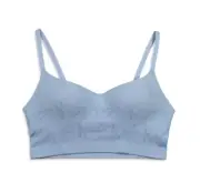 Calvin Klein Big Girls Seamless Molded Lounge Bra Bralette Blue Size L 4181