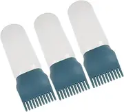 WOFASHPURET Professional Hair Treatment Kit Comb Dye Applicator Bottle Shampoo Oil Dispenser Scalp Oiling Tool 3 Pack 160ml