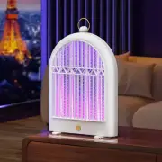 White (Plug-in) USB Mosquito Killer Lamp - Electric Bug Zapper, Wall-Mounted/St