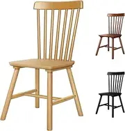 ALFORDSON Windsor Dining Chairs Set of 2 with Solid Wood Frame, Wooden Kitchen Chair with Floor Protector, Reading Seating for Home Cafe Coffee Table, Max 150kg, Wood