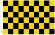 Checkers Black and Yellow 3'X5' Flag Rough Tex® 100D