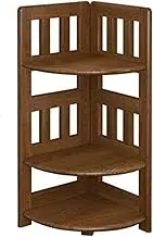 Corner Cabinet Simple Living Room Corner Cabinet Corner Triangle Cabinet Corner Storage Unit(Brown)