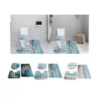 Bathroom Rug Set Bathroom Mat, Machine Washable Carpet, Bath Mat, with U Shape