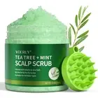 Tea Tree Scalp Scrub Shampoo 2-in-1 Exfoliator & Massager, Mint Oil, 10.6oz