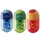 Faber-Castell Eraser/Sharpener Duo - Double Hole - Assorted Colour - Single
