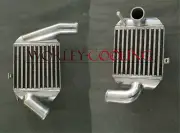 Pair Aluminum INTERCOOLER FOR AUDI A4 B5 S4 RS4 A6 C5 2.7T BI-TURBO 2" In/outlet