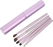 Happyyami 5Pcs Eye Makeup Brush Soft Hair Eyeshadow Tools with Comfortable Handles for Blending and Applying Cosmetics for Womens Makeup Needs