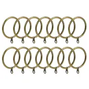 Metal Curtain Rings Hanging Hooks for Curtains Rods Pole with Eyes 45mm - 28pcs