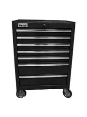 Beach B3R7C - 7 Drawer Roller Cabinet - Black