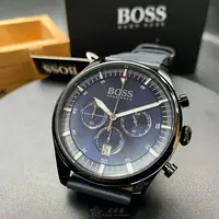 在飛比找樂天市場購物網優惠-點數9%★BOSS手錶,編號HB1513711,40mm黑圓