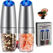Gravity Electric Salt and Pepper Grinder Set | Automatic Gravity Salt and Pep...