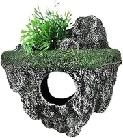 yuksok Fish Tank Decoration,Suspended Artificial Stone,Aquarium Rock Aquarium Tank Landscaping Decoration for Micro Landscape Turtle, M