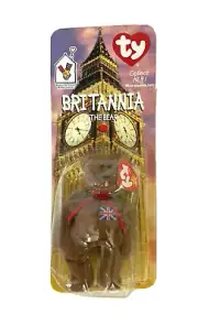 mcdonalds britannia the bear ty beanie baby rare december 1997 tag errors new