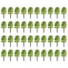 40 Pcs Model Trees Railroad Tree Model Mixed Model Tree Scenery Diorama Tree