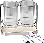Kitchen Chopstick Holder - Modern Spoon Fork Chopstick Holder | Household Accessories, Clear Kitchen Organizer, Spatula Tool Storage For Cabinets