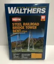 Steel Railroad Bridge Tower Bent WALTHERS Cornerstone HO scale Model Kit ~ new!