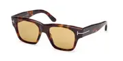 Tom Ford FT1280 CAINE-02 53E Men's Sunglasses Tortoiseshell Size 53