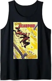 [Marvel] Deadpool Against Santa Claus Comic Book Cover Tank Top
