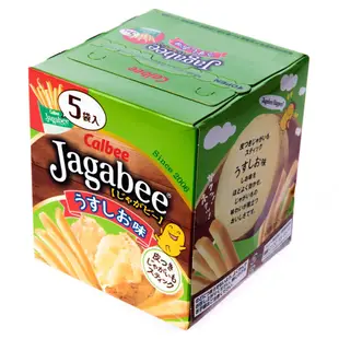 日本 加卡比薯條盒裝 鹽味 5袋入 Jagabee Calbee