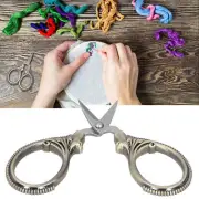 Stainless Steel Sewing Scissors Thread Embroidery Tailor Scissor Tool(Bronze)