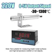 220V 0-5V Temperature Tool Non-contact Infrared Thermometer Sensor W/Controller