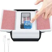 Rechargeable Automatic Card Shuffler 2 Deck – Fast, Reduced Jams, Low Noise,