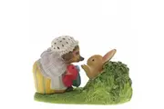 Beatrix Potter Peter Rabbit Miniature Figurine - Mrs. Tiggy-Winkle Returning Peter's Laundered Jacket