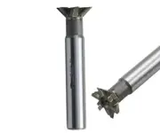 1Pcs 60 mm 45° straight shank hard alloy dovetail groove milling cutter