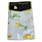 70s VTG Regal Peony Floral Standard Pillowcases Yellow Flower Retro Grannycore
