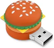 128GB USB Flash Drive Hamburger Shape, BORLTER CLAMP Novelty Memory Stick USB Drive Thumb Drive for External Data Storage