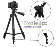 AGFAPHOTO 50" Pro Tripod With Case For Olympus Pen E-P5 E-PL6 E-PL7 Stylus 1s