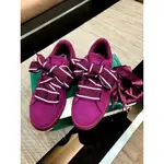 PUMA 女鞋 可愛甜美蝴蝶結緞帶寬版布鞋 板鞋 休閒鞋23.5公分 韓版韓系韓妞 雙鞋帶風格鞋子 限量絕版現貨寬版鞋帶